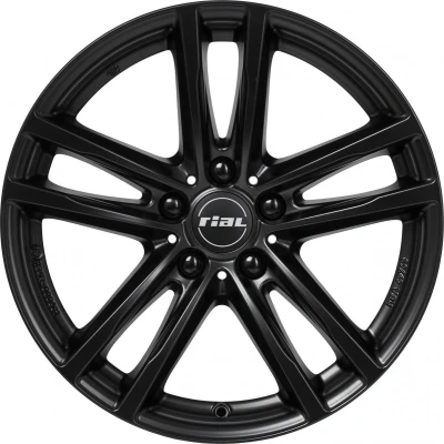 Afbeelding van RIAL 5 gat 17duim 112mm lichtmetalen Velg X10 Mat zwart/gepolijst 75740V24