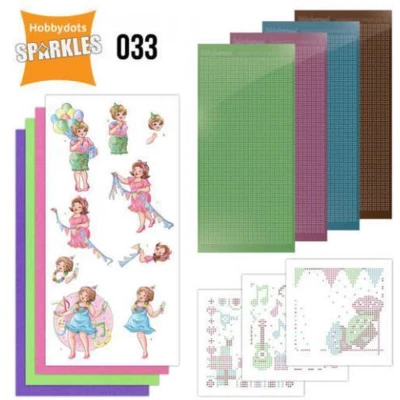 Afbeelding van Nr 33 Sparkles Set Party Bubbly Girls by Yvonne Creations