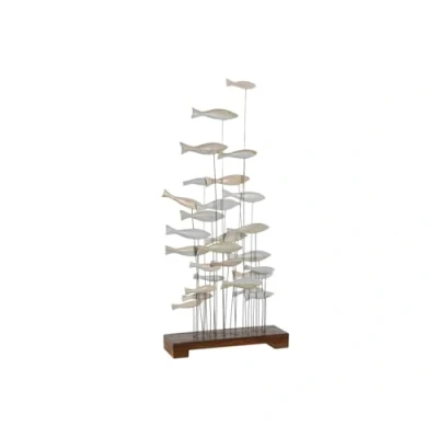 Afbeelding van Decoratieve figuren Home ESPRIT Wit Bruin Spiralen 45 x 15 100 cm