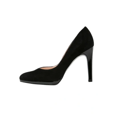 Afbeelding van Peter Kaiser Plateaupumps, Dames, Maat: 37, Black Veloursleer