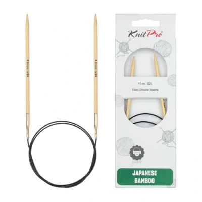 Afbeelding van KnitPro Bamboe rondbreinaalden 60cm 4.00mm
