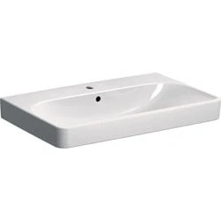 Afbeelding van Geberit Smyle Square meubelwastafel wit KeraTect (75 x 48 cm) 1