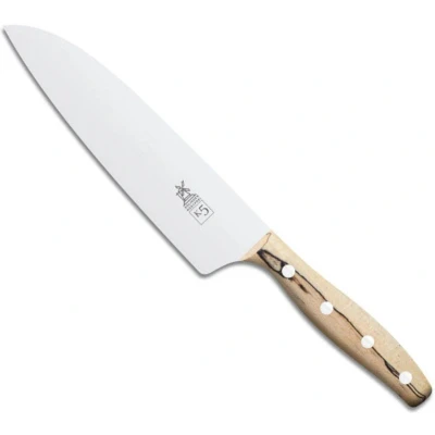 Afbeelding van Robert Herder K5 Koksmes XL RVS Licht Gebogen Lemmet 18 cm Heft IJsbeukenhout