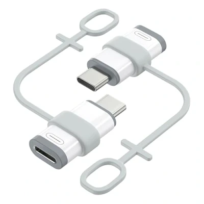 Afbeelding van MoKo Lightning Female naar USB C Male adapter 2 stuks, voor iPhone 15/16 Pro/16 Pro Max/Plus, Galaxy S24, iPad Air,