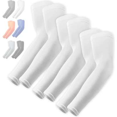 Afbeelding van Uv zonwering armmouwen UPF 50 verkoelende compressiemouwen voor heren en dames armbeschermer/beschermer basketbal, volleybal, golf, honkbal, voetbal, hardlopen, fietsen andere