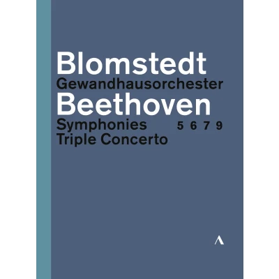 Afbeelding van Gewandhausorchester Leipzig, Herbert Blomstedt Beethoven: Symphonies No.5, 6, 7 And 9 Triple Concerto (3 DVD)