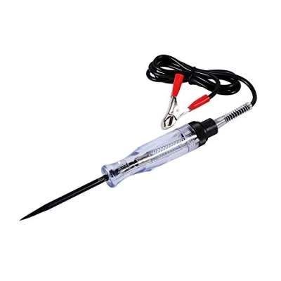 Afbeelding van DEWIN Elektrische draadcircuittester, auto 6 V 12 24 DC autocamera spanningscircuittester autotest volt met lange probe pen lamp
