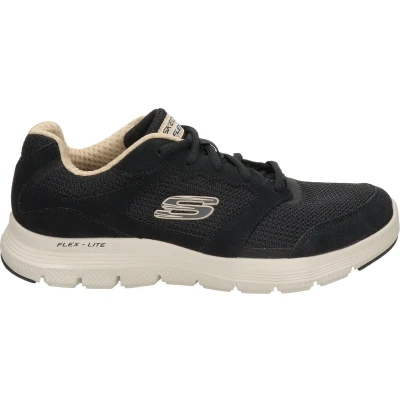 Afbeelding van Skechers Woodland Flex Advantage 4.0 Herensneakers, Zwarte suède rand