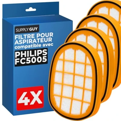 Afbeelding van Supply Guy 4 filters voor Philips SpeedPro Max/SpeedPro Max Aqua/SpeedPro Aqua Plus Accustofzuiger 6000 Series 7000 8000 stofzuigeronderdelen FC5005/01