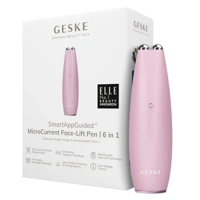 Afbeelding van GESKE SmartAppGuided™ MicroCurrent Face Lift Pen 6 in 1 Tools voor huidverzorging Anti aging apparaat Facelift Jonge huid zonder rimpels Gezichtsapparaat