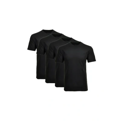 Afbeelding van Ragman 4ER PACK 1/2 ARM, UNTERHEMD, Rundhals Tshirt basic, Heren, Maat: 4XL, Schwarz