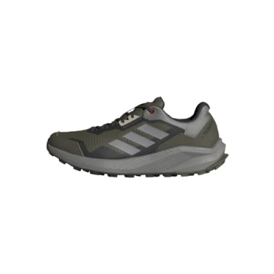Afbeelding van adidas Performance Terrex Trailrider Trail hardloopschoenen olive strata charcoal solid grey semi impact orange, Maat: 38 2/3