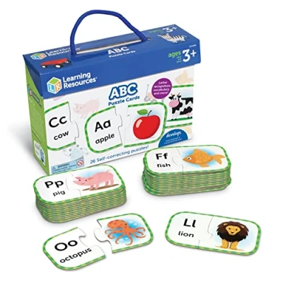 Afbeelding van Puzzel kaarten ABC (Engelstalig) / Puzzle Cards (English)
