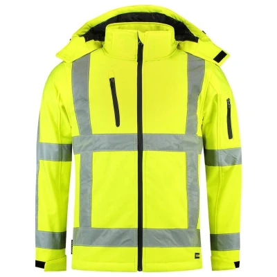 Afbeelding van Tricorp Hi Vis Softshell Jas RWS 403003 Geel Maat XL