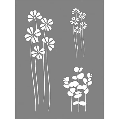 Image de Pochoir Mix de fleurs 15 x 20 cm Rayher