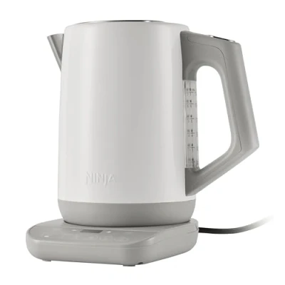 Afbeelding van Ninja perfecte temperatuur waterkoker, 1,7 liter, met temperatuurregeling, led display, eenvoudig te bedienen waterkoker snel koken, temperatuurbehoud, wit, KT200EUWH