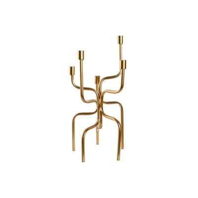 Afbeelding van Kroonkandelaar Home ESPRIT Gouden Metaal 25 x 51 cm