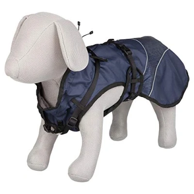 Afbeelding van Hondenjas met H Tuig Trixie Duo Blauw 55cm