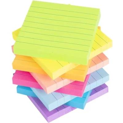 Afbeelding van 7 extra grote zelfklevende notities, elk 82 vellen, vellen van 8,9 x 7,5 cm, to do lijsten en geheugenhulp