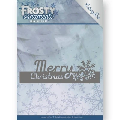 Afbeelding van Dies Jeanine`s Art Frosty Ornaments Text Merry Christmas