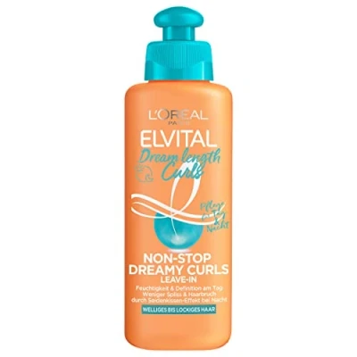 Afbeelding van L&#039;Oréal Paris Elvital Conditioner zonder uitspoelen voor gedefinieerde krullen, anti kroes kuur meer dynamiek en grip, per stuk verpakt (1 x 200 ml)