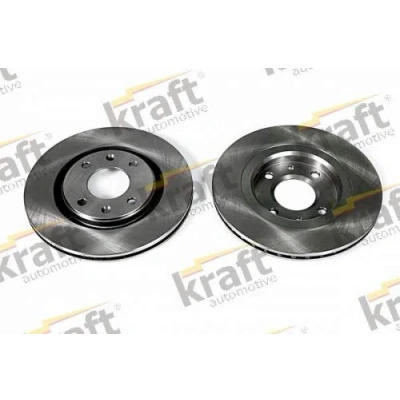 Afbeelding van KRAFT 6045920 Remschijf 266, 266,0 20,5 4 Geventileerd PEUGEOT: 206 Hatchback, Partner I Van, Combispace