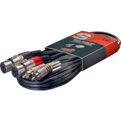Image de Stagg 3M Cable Bretelle Rcam Xlrf