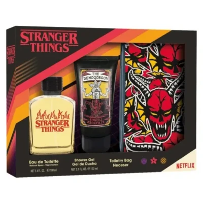 Afbeelding van Stranger Things Gift Set Edt 100 Ml + Shower Gel 150 Toiletry Bag