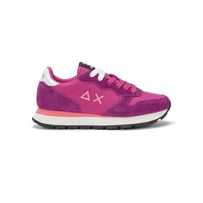 Afbeelding van Sun68 ALLY Solid Sneakers laag, Dames, Maat: 37, Fucsia Leer