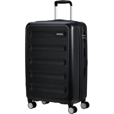 Afbeelding van American Tourister Reiskoffer Astrobeam spinner 67/24 (4wiel) Uitbreidbaar Storm Black 3.6 kg