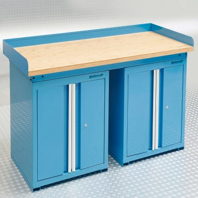 Afbeelding van Werkbank PRO 150 cm met 2 werkplaatskasten