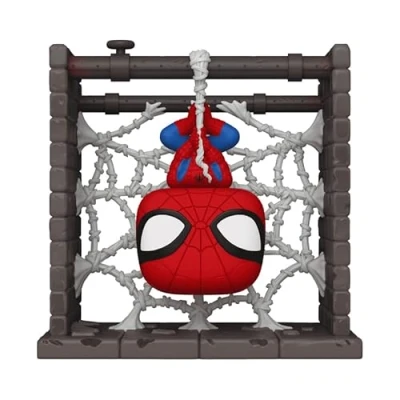 Afbeelding van Funko Pop Deluxe Marvel Spider Man Actie Figuur met Webbed