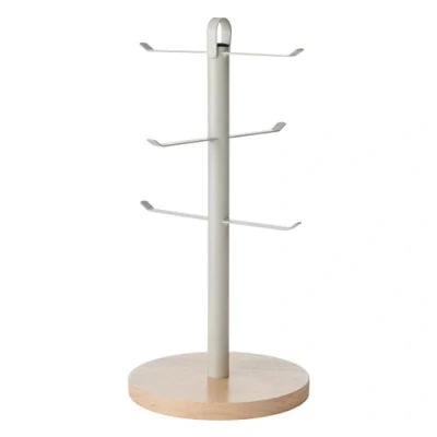 Afbeelding van KitchenCraft Idilica Metalen Mokkenboom met Beukenhouten Voet