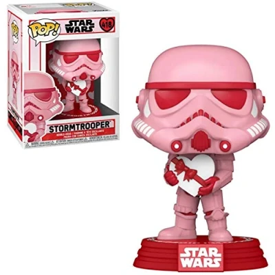 Afbeelding van Pop Star Wars Valentines Stormtrooper met hart vinyl figuur
