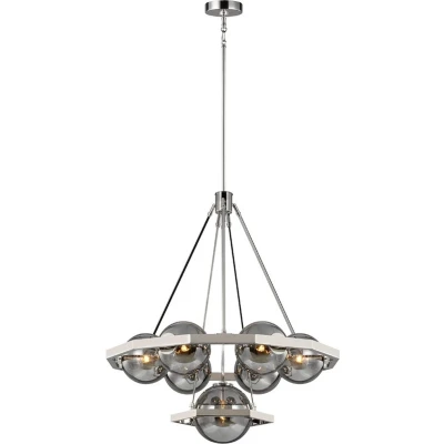 Afbeelding van Feiss LED Kroonluchter 7X E14 Max 60W Dimbaar Polished Nickel