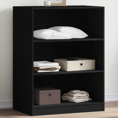 Afbeelding van Kledingkast 77x48x102 cm bewerkt hout zwart