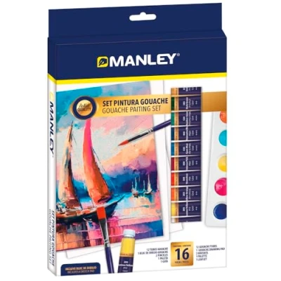 Afbeelding van Gouache Painting Set Manley 16 Onderdelen Multicolour