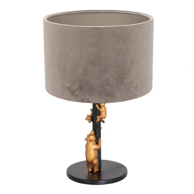 Afbeelding van Anne Light and home tafellamp Animaux zwart metaal 20 cm E27 fitting 8234ZW