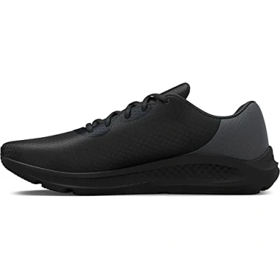 Afbeelding van Under Armour Charged Pursuit 3 Hardloopschoenen neutraal, Heren, Maat: 47, Black Textiel/ synthetisch