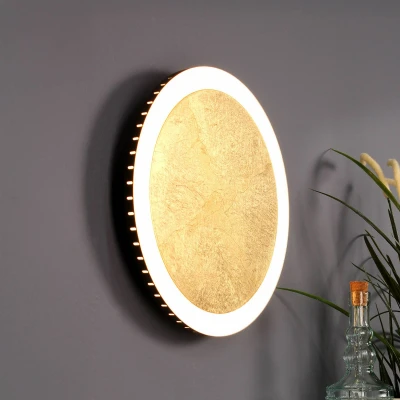 Afbeelding van ECO Light 9023 M GO LED plafondlamp 24 W Wit, Goud