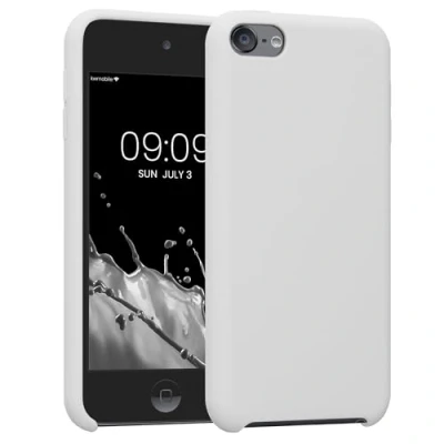 Afbeelding van kwmobile hoes geschikt voor Apple iPod Touch 6G / 7G (6de en 7de generatie) Beschermhoes mediaspeler Backcover in mat wit