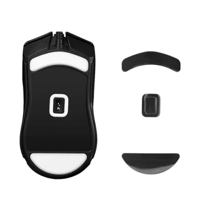 Afbeelding van kwmobile muis voeten sticker geschikt voor Razer Cobra Wired Computermuis glijder Stickers in zwart