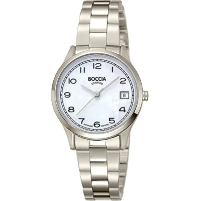 Afbeelding van Boccia Titanium 3324.01 Dames Horloge 31 mm