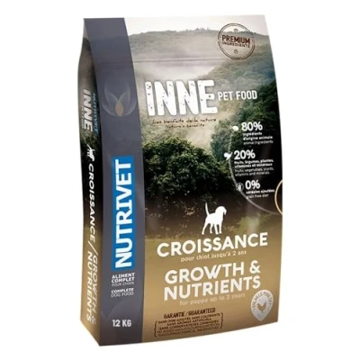 Afbeelding van 2x12kg Nutrivet Inne Dog Growth droog hondenvoer