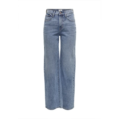 Afbeelding van ONLY WIDE LEG Relaxed fit jeans, Dames, Maat: 29x34, Light blue denim