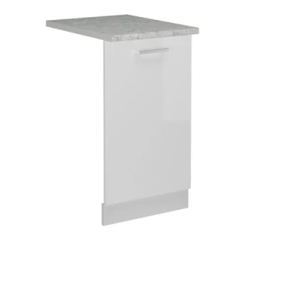Afbeelding van Vicco R Line Vaatwasser deksel 45 cm , WB Marmer Wit Hoogglans