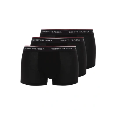 Afbeelding van Tommy Hilfiger Premium Essential LOW RISE HIP Trunk 3 PACK Onderbroeken, Heren, Maat: Small, Black