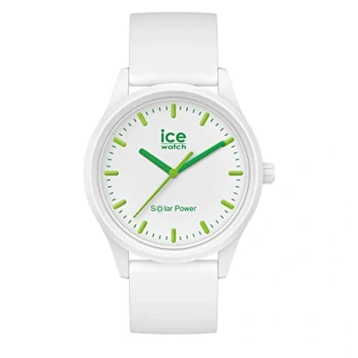 Afbeelding van ICE Watch Solar Power Nature Wit horloge met siliconen armband, Wit., Medium (40 mm)