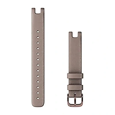 Afbeelding van Garmin Lily Horlogebandje 14mm Wearablebandje Italiaans Leer Dark Bronze