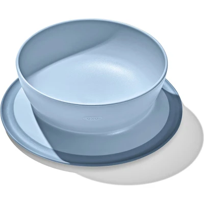 Afbeelding van OXO tot Stick &amp; Stay Kom Babybord Kinderbord Bordje zuignap Baby servies Dusk